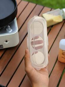 Camping Egg Storage Box, Refrigerator Egg Storage Box, Portable Egg Tray With Lid, Stackable Egg Storage Box, With Safety Lock, Shockproof, Transparent White, Kitchen Storage Box, Egg Storage Container, Designed To Meet Daily Household Storage Needs. Prevents Eggs From Deteriorating Due To Moisture, Easy To Carry And Use. - Multicolor - View 6