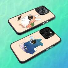 おしゃれなスマホケース  11/12/13/14/15/15pro/15 Plus/15 Promax/7plus/8plus/11pro/12pro/13pro/14pro/11promax/12promax/13promax/14promax/14plus/5 - 半透明ブラック1 - チェックする 3