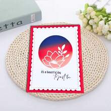 创意花朵切割模具，DIY剪贴簿相册和压花模板，贺卡制作工具，卡片纸切割工艺品，礼品卡制作模板模切。 - 銀色 - 查看 4