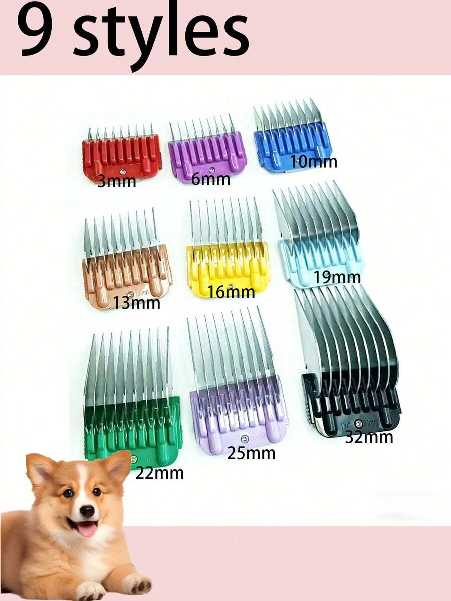 1pc Replacement Detachable Blade Head For Pet Electric Clippers, Available In 3/6/10/13/16/19mm Sizes, Made Of Steel And Ceramic, Compatible With Andis, Oster, Laube, And Wahl Brand Electric Pet Clippers. Includes Ceramic Blade Head; Universal Pet Electric Clipper Blade Accessory. - Multicolor - View 1