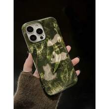 Cute Cat & Floral Sketch Design Protective Phone Case Compatible With  15 Pro Max,  14 Pro,  13 Pro,  11,  12, Artistic Feather Sheer Green Full CoverageYOUR-BELOVED-PHONE Christmas Gifts Christmas Gifts,New Year Gifts,Valentine's Day GiftsYOUR-BELOVED-PHONE Christmas Gifts Christmas Gifts,New Year Gifts,Valentine's Day GiftsYOUR-BELOVED-PHONE Christmas Gifts Christmas Gifts,New Year Gifts,Valentine's Day Gifts - 無色 - 查看 6