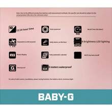 Casio Baby-G Sakura Pink Watch, Shock Resistant 100M Waterproof Ultra-Light Sporty Women's Wristwatch GZXBGA-2900AF-4A - one-size - View 6