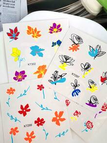 Bộ 4 hình xăm tạm thời huỳnh quang - Thiết kế bướm và hoa hồng đầy màu sắc với tông màu huỳnh quang tươi sáng. Chi tiết tinh tế, dễ dán/gỡ bỏ, chống nước và bền lâu. Lý tưởng cho trang phục hàng ngày, tiệc tùng, lễ hội và chụp ảnh, trang trí cơ thể sống động, phong cách với không khí tuyệt vời. - Nhiều màu - Xem 6