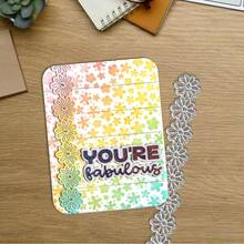 Creative Flower Cutting Dies, DIY Scrapbooking Album And Embossing Stencil, Greeting Card Making Tool, Card Paper Cutting Crafts ,Gift Card Making Template Die Cuts. - Silver - View 8