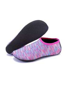 1双美人鱼鳞片印花水鞋，速干防滑，套穿式水袜，适合沙滩游泳、冲浪、潜水。 - 彩色 - 查看 10