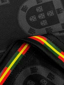 Camisetas de la Selección Nacional de Fútbol de Portugal para el  2026 - Colección unisex y juvenil. Incluye equipaciones profesionales, camisetas cómodas de cuello redondo y ropa dep - Negro - Ver 6
