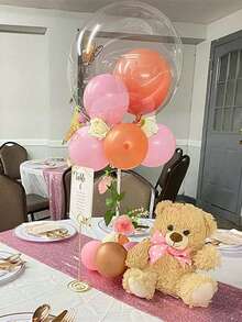 3/5/10/15 Pcs Of Balloon Stands, Suitable For Birthday Parties, Wedding Table Decoration, Father's Day, Mother's Day, Graduation Ceremonies, June Day, Independence Day On July 4th And Other Occasions - No Power Or Battery Required, Feather-Free Balloon Pole Display - Multicolor - View 7