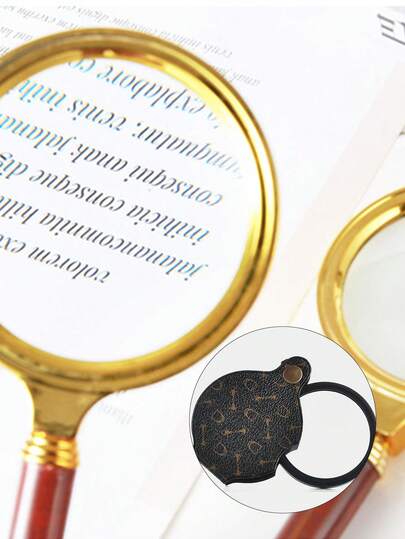 1 Stück/2 Stück pro Set faltbares Vergrößerungsglas, PU-Leder + ABS-Rahmen/Metallrahmen + Glaslinse, schwarzes & beiges strukturiertes Leder faltbares Vergrößerungsglas, Schlüsselanhänger tragbares Vergrößerungsglas, hochauflösende hochvergrößernde Optik, kompaktes hochauflösendes Hochleistungs-Vergrößerungsglas, Leselupe für Senioren, Haushalt/Werkzeug/Heimdekoration