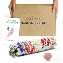 1/3pcs 4-Inch White Sage Smudge Sticks - Sage Smudge Sticks With Instructions And Blessings - Wands For Cleansing Homes And Other Smudging