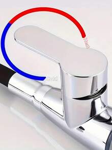 360° Swivel Kitchen Faucet, Single Handle Cold And Hot Mixer Valve, Chrome Plated Finish, Valve Core And Base Installation, Includes G1/2 Thread Accessories, Suitable For Modern Kitchen, Bar, Bathroom Sink, Ideal For Holiday Gifts And Home Decor - Multicolor - View 6
