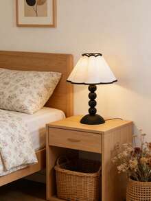 1个USB供电黑色灯杆台灯，复古风格，适用于床头、宿舍、餐厅、露营等场所，简约暖光氛围灯 - 黑色 - 查看 3