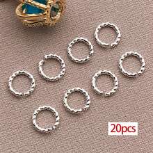 20pcs Twist O Ring Open Jump Rings Real 18K Gold Plated Brass Metal Linking Open Round Circle Connectors Ring For Jewelry Making Bracelet Necklaces DIY Crafts Supplies - Multicolor - View 17