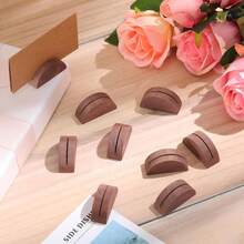 Bộ 12 giá đỡ số bàn bằng gỗ, giá đỡ số bàn cưới, giá đỡ thẻ số bàn hình bán nguyệt bằng gỗ, thích hợp cho văn phòng, dùng để dán nhãn, ảnh, thực đơn, tiệc chiêu đãi, tiệc sinh nhật, nhà hàng, cửa hàng bán lẻ, tiệc cưới, trang trí sự kiện. - Nhiều màu - Xem 3