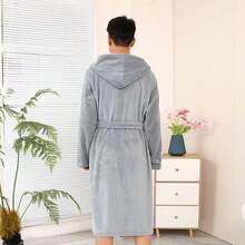 1 Stück Unisex Bademantel, Langer Bademantel, Loungewear Bademantel, Kimono, Nachtwäsche, geeignet für Männer und Frauen Große Größen, Lässig Zuhause, Spa, Salon Nutzung, Geschenk - Verschiedenfarbig - Übersicht 5