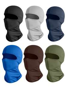 1个/2个/3个装男女通用拉法帽，用途广泛，可作面罩佩戴，防晒，适用于骑行、摩托车、徒步旅行、滑雪、滑冰和其他户外活动。 - 彩色 - 查看 7