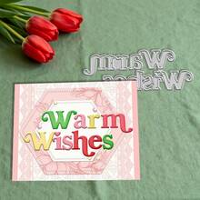 Creative Blessings Cutting Dies, DIY Scrapbooking Album And Embossing Stencil, Greeting Card Making Tool, Card Paper Cutting Crafts ,Gift Card Making Template Die Cuts. - Silver - View 4