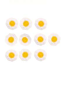 10片/5片装 3.5厘米彩色刺绣布贴，太阳和花朵图案，适用于服装、鞋子、帽子、围巾等家纺装饰，缝纫配件 - 彩色 - 查看 6