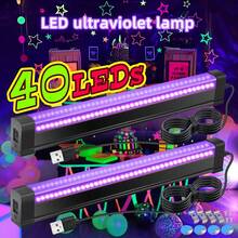 1/2pcs T5 LED UV Lamp Tube USB Interface, Strong UV Spotlight, UV Curing Lamp Tube, 395nm, For Parties, Bar Lighting, Christmas, Halloween Glow Party., Best For Christmas - Multicolor - View 2
