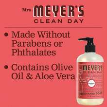 MRS. MEYER'S CLEAN DAY Hand Soap, Made With Essential Oils, Rhubarb, 12.5 Fl. Oz - MàuB - Xem 3
