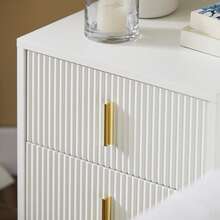 SoBuy Sturdy And Durable Bedside Table, Nightstand With 2 Drawers, White W40 X D40 X H47 Cm FBT115-W - White 40x47x40cm - View 11