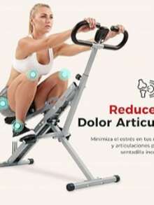 S un ny H eal th & F it ness Row-N-Ride Entrenador Asistido para Sentadillas, Equipo De Ejercicio Plegable Y Fácil De Montar para Gimnasio En Casa con Resistencia Ajustable - NO. 077S - Gris - Ver 4