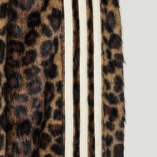 Adidas 阿迪达斯 JQD TT 男士针织豹纹人造毛皮运动夹克 - 棕色 - 查看 6