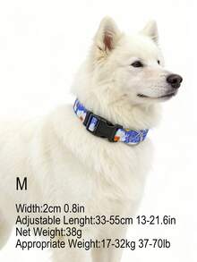 Bohemian Style Printed Adjustable Pet Collar, Suitable For Small, Medium And Large Dogs - Multicolor - View 42