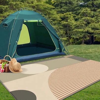 1pc Modern Minimalist Style Light Beige Gray-Brown Geometric Round Striped Pattern Carpet.Imitation Cashmere Fabric Weighs About 850 Grams, And The Thickness Is About 0.6cm. Carpet-Wear-Resistant/Non-Slip/Easy To Clean.A Variety Of Sizes Are Available.Suitable For Kitchen/Living Room/Dining Room/Bedroom/Balcony/Bathroom/Study And Other Scenes.It Is The Perfect Choice For Home Decoration.