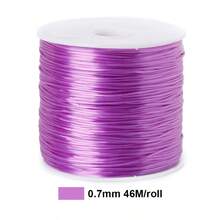 Elastic String Cord - 0.7mm Thick & Small Diameter Stretchable Thread, 50M, Suitable For DIY Jewelry Making, Beading, Bracelets, Necklace, Party Balloons & Crafts, For Beads & Cord Decorations - Elastic Cord - View 13