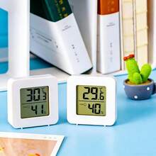 4 件迷你高精度湿度计，数字室内温湿度监测器，小型便携式，适用于家庭、办公室、苗圃、温室、酒窖、爬行动物