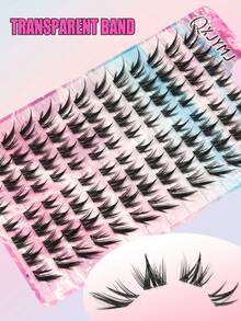 104pcs Natural Style False Eyelashes, Suitable For Beginners, Dog Eye + Lazy Girl Cute Fluffy Cartoon Series Segmented C-Curl False Eyelashes (Random Packaging), Individual False Lashes, Fake Eyelashes, Faux Lashes - C - View 4