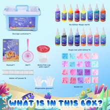 Magic Crystal Kit. Hydrogel Set Featuring 16 Magical Gels, 20 Water Pet Molds, And A Creative Soft-Craft DIY Toolkit. Perfect For Halloween, Christmas, Thanksgiving, And New Year Gifts. - Multicolor - View 2