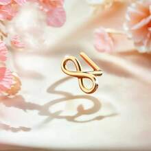 SENLANSP 1pc Women's Faux Body Piercing Jewelry Nose Stud + Infinity + Infinity Symbol + Figure 8 + Blessing + Guardian + Y2K, Stainless Steel Gift For Valentine's Day, Music Festival, Mother's Day, Wedding Season, Hypoallergenic - Figure 8 Nose Piercing - View 6