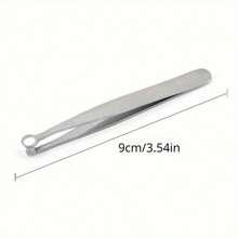 2pcs Nose Hair Trimmer, Round Head Nose Hair Trimmer, Men's Beard Trimmer, Stainless Steel Eyebrow Scissors, Nose Hair Clipper - Multicolor - View 10