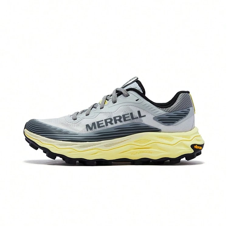 MERRELL AGILITY PEAK 6 织物户外徒步鞋，防滑耐用，低帮登山鞋，女款 - 淺灰黃 - 查看 1