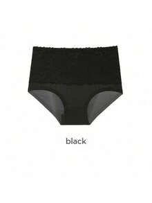 4 Pieces, Women's Plus Size Lace-Trimmed Underwear, Elegant And Comfortable Loose Briefs, High Waist And Seamless Breathability, 150kg Can Be Worn By Middle-Aged And Elderly Women - 混合顏色 - 查看 7