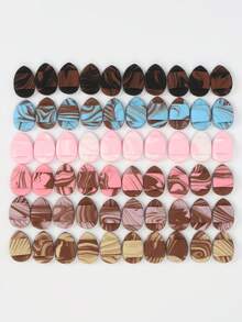 10-30-50-100pcs Makeup Sponge Puff, With Air Cushion, Latex-Free Mixed Sponge And Puff, Suitable For Liquid Foundation, Powder, Concealer. Suitable For All Skin Types. - Multicolor - View 7