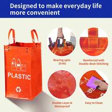 1个40升容量户外可折叠垃圾桶，防水储物箱 - 淺灰色 - 查看 5