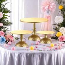 1pc Iron Cake Stand, Tall & Short Cake Display Rack, Wedding Dessert Table, Cake Tray Display Stand, Suitable For Weddings, Events, Birthday Parties, Holiday Gatherings - Multicolor - View 8