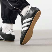 Women's Adidas Taekwondo Casual Sports Shoes - Black and White - View 4