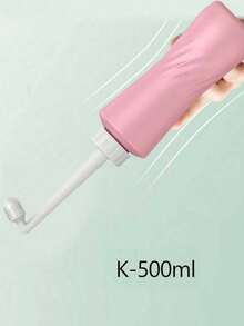 1pc Portable Travel Intimate Wash Bottle, 500ml/350ml Leak-Proof Handheld Cleansing Bottle - Multicolor - View 3