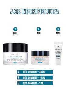 SkinCeuticals A.G.E. Interrupter Ultra Advanced Flavo-Proxylane Cream, 48ml Full-Size/15ml Travel Size/3ml Sample Mini, Anti-Aging Cream To Lift & Firm Skin, Smooth & Fade Fine Lines/Wrinkles, Tighten Facial Contours, Boost Collagen & Strengthen Barrier, Cream Texture For Multiple Skin Types, Ideal For Daily/Office/Travel, Premium Anti-Wrinkle Firming Skincare Gift - AGE Face Cream - View 4