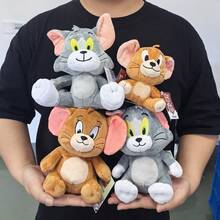 Tom And Jerry | 1pc Classic Tom And Jerry Plush Toy Christmas Gift Cartoon Movie Figures Cat Mouse Cute Stuffed Animals Doll For Kids Soft Huggable Plushie - Multicolor - View 1