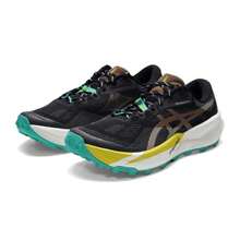 Asics TRABUCO 14 男士跑步鞋，舒适轻便，休闲户外旅行跑步鞋 1011C166-001 - 黑色/棕色 - 查看 3