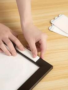 12pcs Of Heavy-Duty Polyamide Picture Hanging Strips - Non-Destructive Adhesive Hanging Rings, Suitable For Drywall, Perfect For Photos And Christmas Decorations, Ideal For The Holiday Season. No-Drill Picture Hanging Strips - Double-Sided Removable Wall Hooks, Suitable For Frames And Artwork, Water-Resistant Adhesive Installation Labels. - Multicolor - View 8