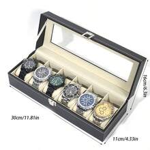 Genuine Leather Watch Box, Watch Storage Box, Watch Display Box, Multi-Watch Box, Jewelry Box, Bracelet Box - Multicolor - View 2
