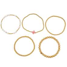 Bộ 5 chiếc vòng tay hạt đồng cổ điển thanh lịch, vòng tay ngọc trai giả, vòng tay hạt co giãn, vòng tay hạt đồng đính ngọc trai giả màu trắng, vòng tay hạt co giãn, vòng tay đeo chồng lên nhau, vòng tay bạn gái, vòng tay nữ, quà tặng bạn bè, quà may mắn, quà sinh nhật, vòng tay chị em gái, vòng tay đôi, quà sinh nhật, quà Valentine, quà kỷ niệm. - Nhiều màu - Xem 8