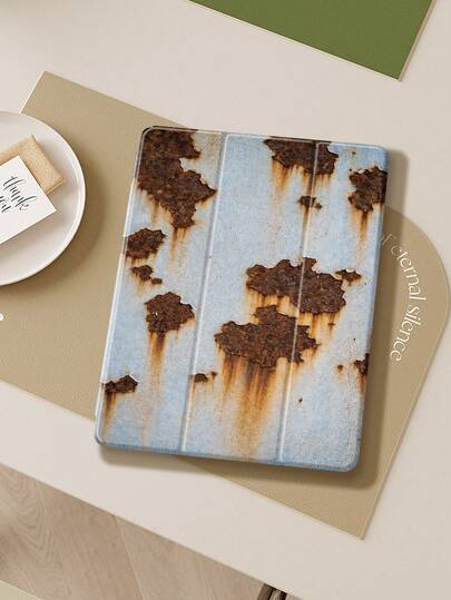 Novelty The Iron Sheet Has Rusted Tablet Protective Case,Compatible With IPad 9.7/10.2/10.5/10.9/12.9/Pro 11, 10th Gen,Compatible With Samsung Galaxy Tab S6 Lite 10.4 Inch,Compatible With Kindle Paperwhite 12th Gen 2024,Kindle (11th Generation) 2022 Release,Soft Anti-Fall Protection,Smart Stand/Automatic Wake Up/Sleep,An Excellent Festival Gift.