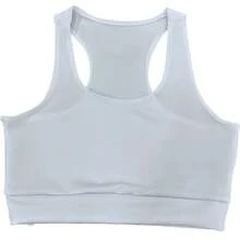 Kit Of 2 High-Support Fitness Gym Tops - Fashionable Workout Cropped Tops - 1 màu xanh hải quân + 1 màu trắng xanh - Xem 2