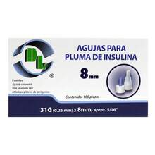 DL Caja 100 Agujas Para Pluma De Insulina Calibre A Seleccionar - AGP31X08C/100 - Ver 4